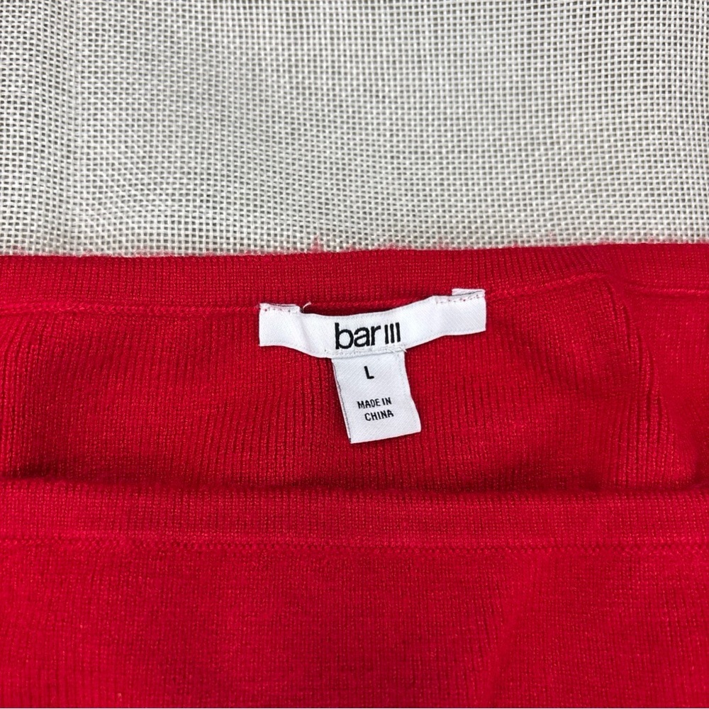 Bar Iii Women's Square-Neck Bodycon Sweater Dress Size Large - Picture 2 of 12